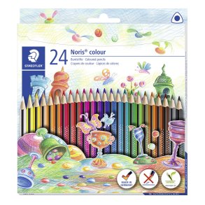 Noris Color Trekantet 24 stk.100% PEFC